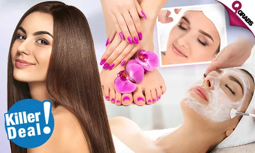 Killer Beauty Deal! Clean-Up Facial + Hair Spa + Threading + Mani Pedi & More!